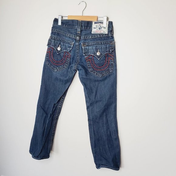 TRUE RELIGION Flap Pocket Blue Bootcut Jeans - Picture 4 of 10